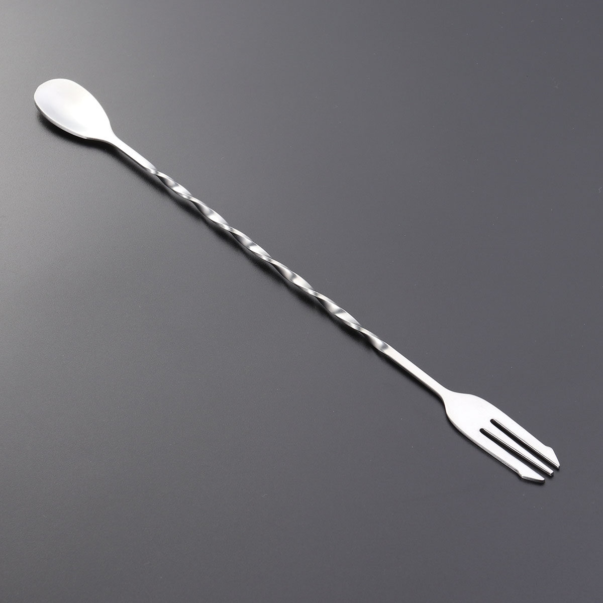 Bar Spoon Twisted - Fourchette à mélanger et cuillère en