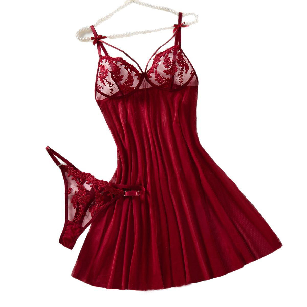 Wine & Beer Hydrometer - Chemise de nuit semi-transparente de style
