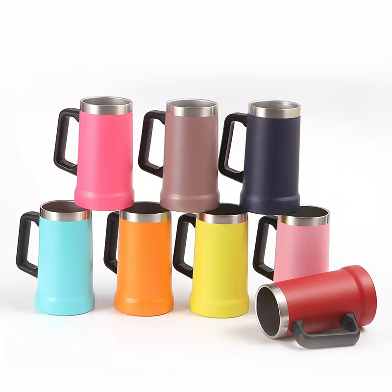 Beer Mug Handled - Mug à bière isotherme en acier