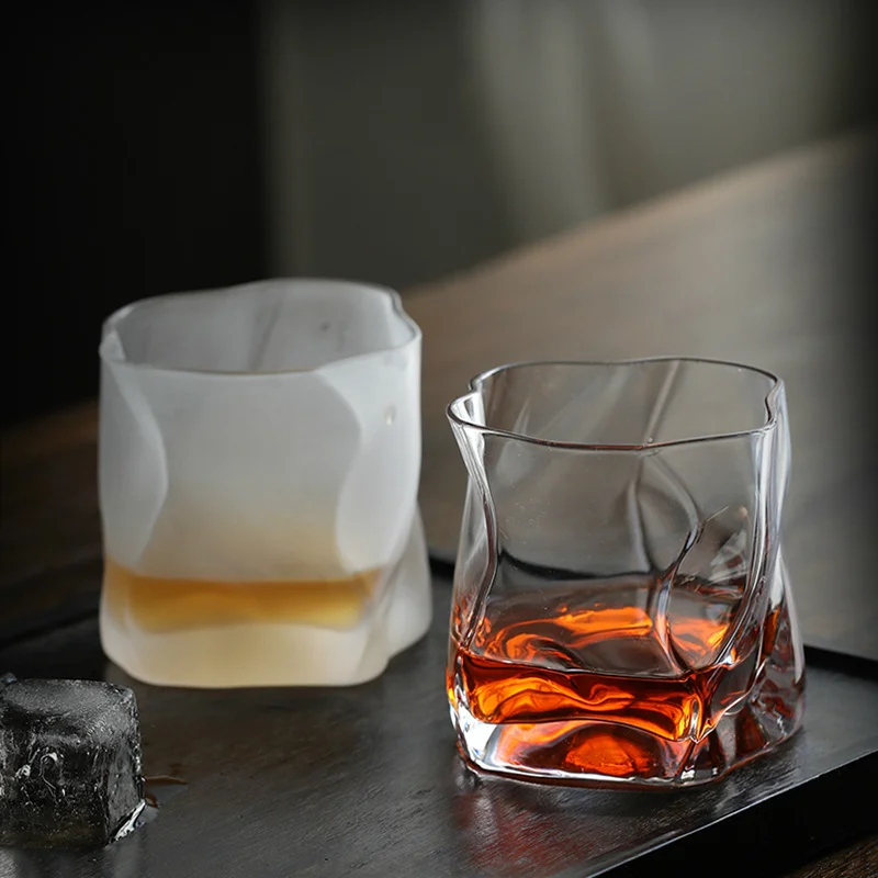 Wine Beer Tasting - Verre à whisky irrégulier en cristal,