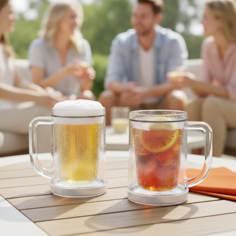 Verre à bière à double paroi a - Beer Mug Handled avis et prix