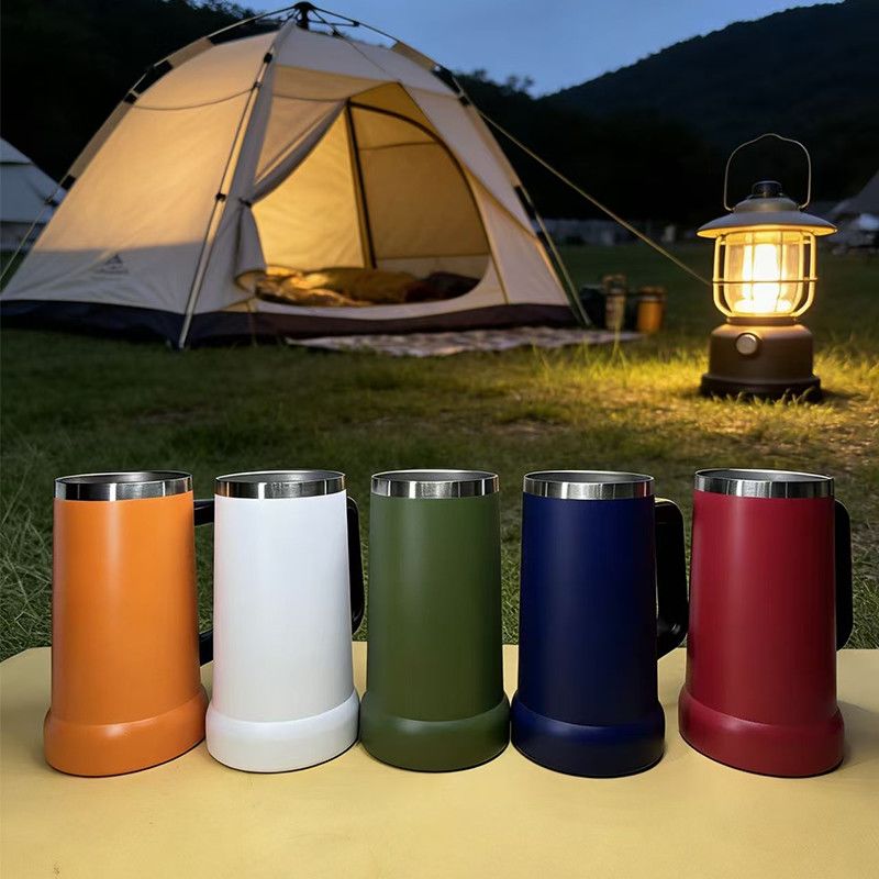 Mug à bière isotherme en acier - Beer Mug Handled avis et prix