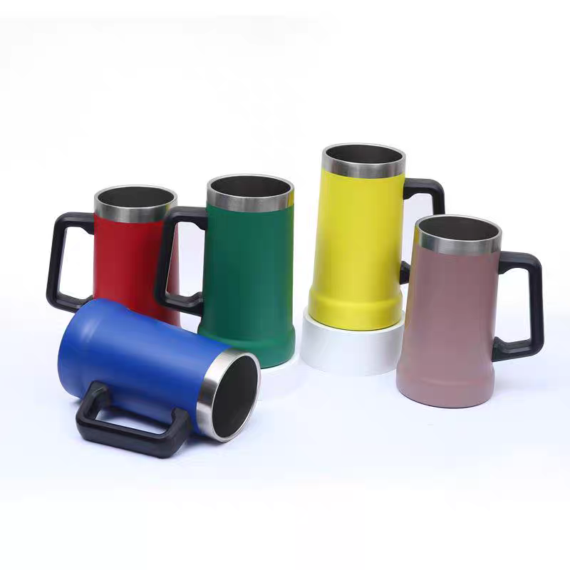 Mug à bière isotherme en acier - Beer Mug Handled avis et prix